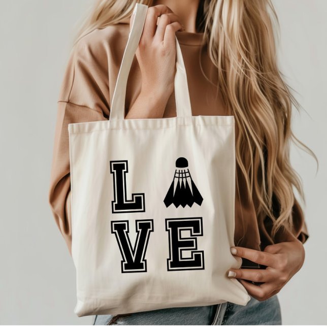 Bolso De Tela Love Badminton (Subido por el creador)