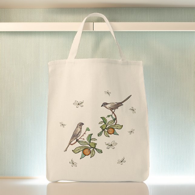 Bolso De Tela Love Birds Grocery Tote Bag (Subido por el creador)