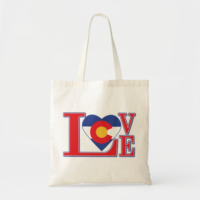 BOLSO DE TELA LOVE-COLORADO (Frente)