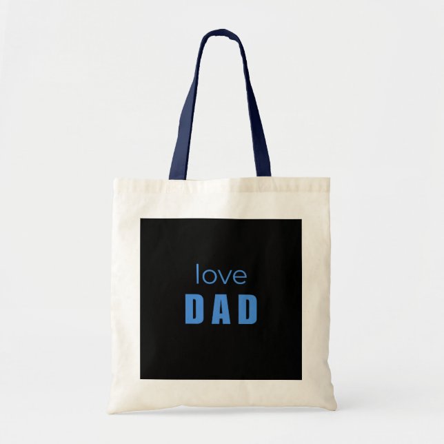 Bolso De Tela Love Dad Baby Boy tote bag (Frente)