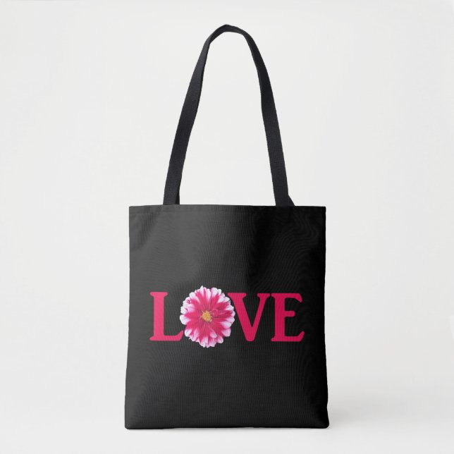 Bolso De Tela Love Dahlia (Anverso)