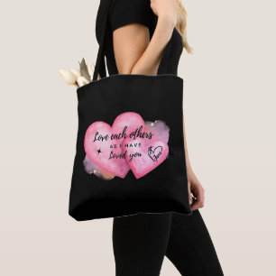 Bolso De Tela Love each others as I have loved you