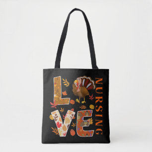 Bolso De Tela LOVE Enfermería Nurse Regalos de otoño de Turquía