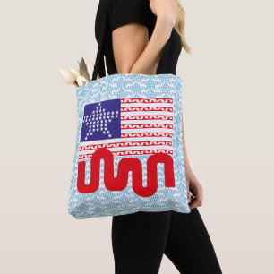 BOLSO DE TELA LOVE EXPERIMENTAL USA FLAG STARS BY MASANSER