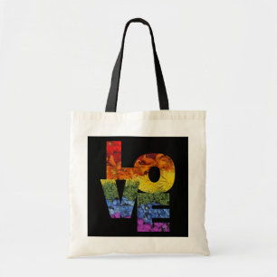 Bolso De Tela LOVE Flowers