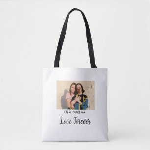 Bolso De Tela Love Forever LGbtq pareja orgullo agregar nombre d