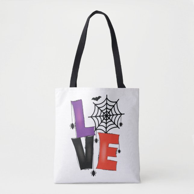 Bolso De Tela Love Halloween (Anverso)