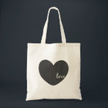 Bolso De Tela Love Heart Tote Bag<br><div class="desc">¡Lleva tus cosas a la moda con esta linda bolsa de amor!</div>