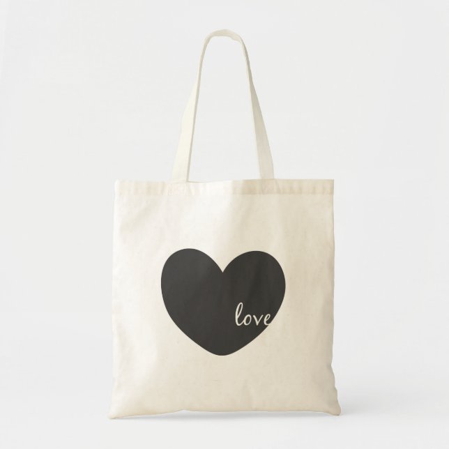 Bolso De Tela Love Heart Tote Bag (Frente)