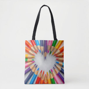 Bolso De Tela Love Heart Tote Bag