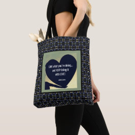 Bolso De Tela LOVE Lo Que Estás Haciendo Tote de Adiela Akoo