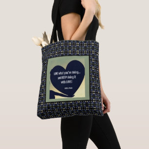 Bolso De Tela LOVE Lo Que Estás Haciendo Tote de Adiela Akoo