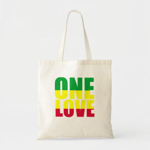 Bolso De Tela Love One Rasta Reggae Hipster Jamaica Vacaciones