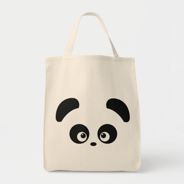 Bolso De Tela Love Panda® Grocery Tote Bag (Frente)