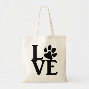 Bolso De Tela Love Paw Classic