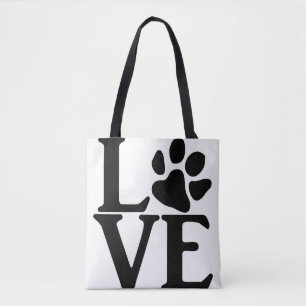 Bolso De Tela Love Paw Classic