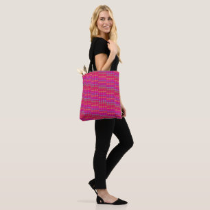 Bolso De Tela LOVE Pink All-Over Print Tote Bag
