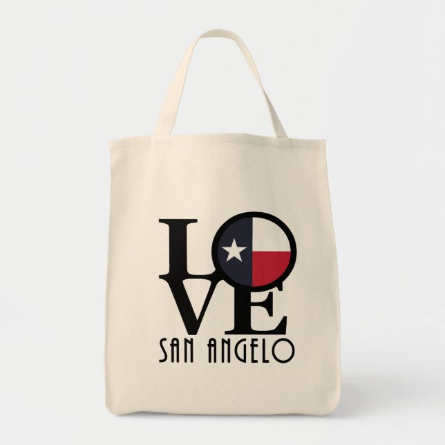 Bolso De Tela LOVE San Angelo (Frente)