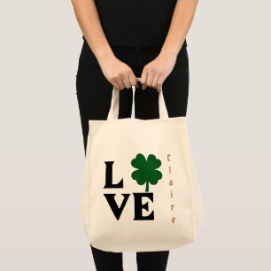 Bolso De Tela Love Shamrock St Patrics Day Design