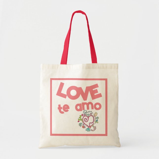Bolso De Tela Love the Amo Tote Bag (Frente)