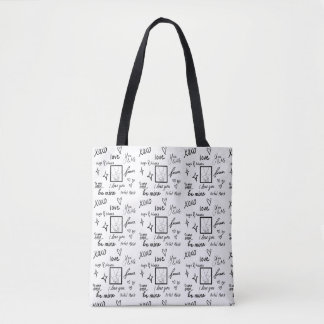 Bolso De Tela Love theme bag for women