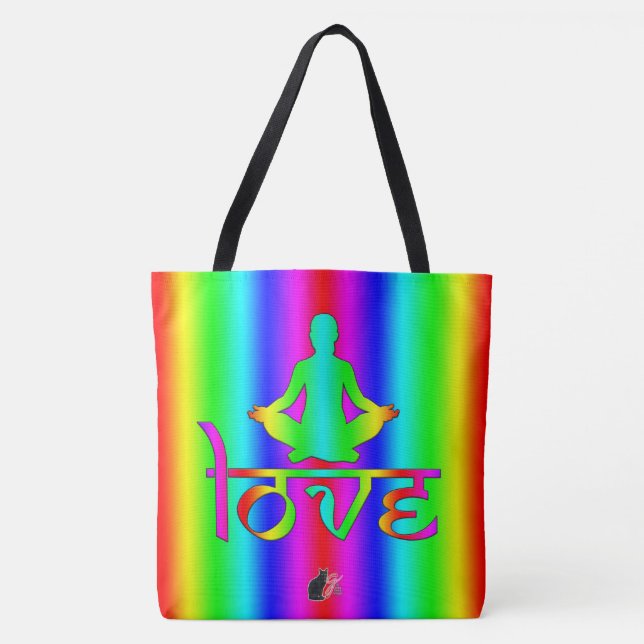 Bolso De Tela Love Tote Bag (Anverso)
