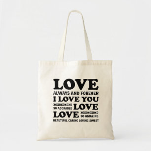 Bolso De Tela Love Tote Bags