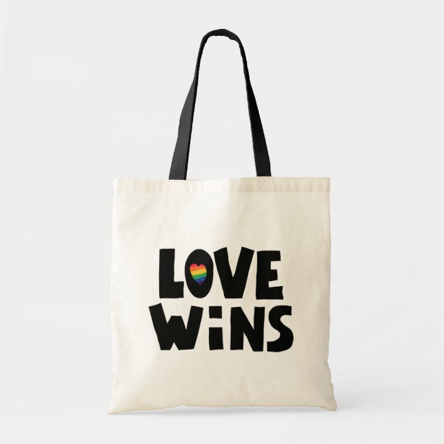 Bolso De Tela Love Wins (Frente)