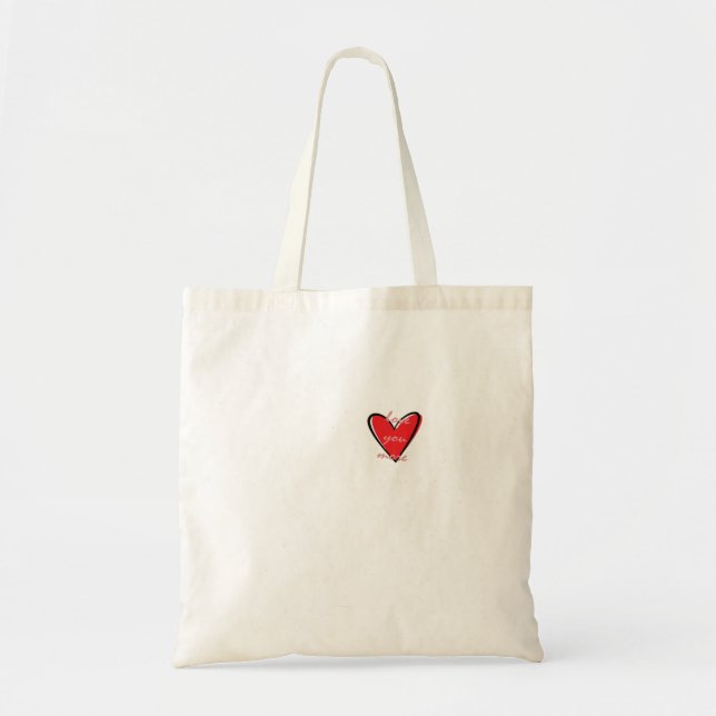Bolso De Tela Love You More Creative Minimal Style  (Frente)