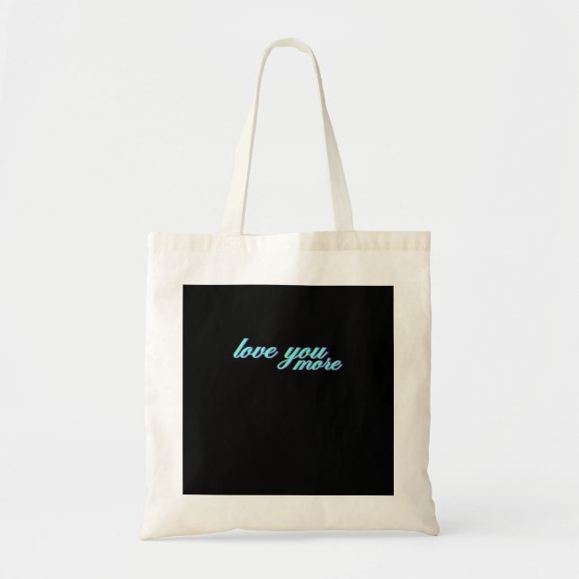 Bolso De Tela Love You More Expressive Art  (Frente)