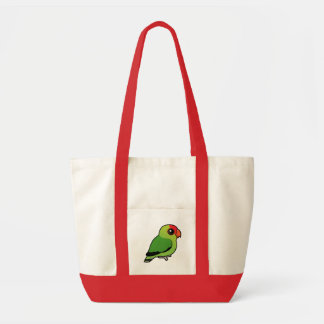 Bolso De Tela Lovebird Negro-con alas