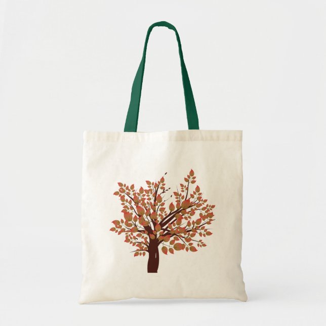 Bolso De Tela Lovely Autumn Tree (Frente)