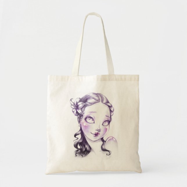 Bolso De Tela Lovely cara (Frente)
