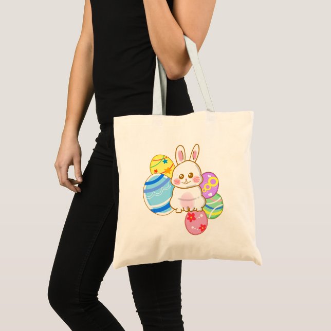 Bolso De Tela Lovely Easter Rabbit (Anverso (producto))