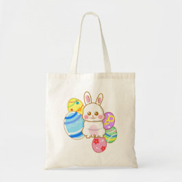 Bolso De Tela Lovely Easter Rabbit