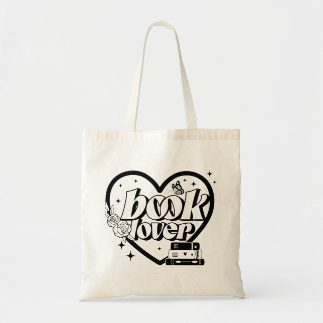 Bolso De Tela Lover de libros (Frente)
