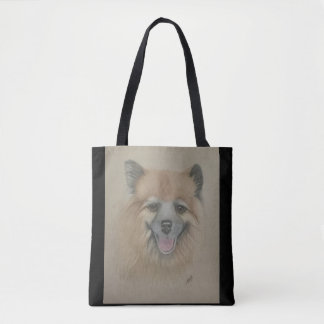 Bolso De Tela Lovers Tote, Tote de hombros de Pomerania