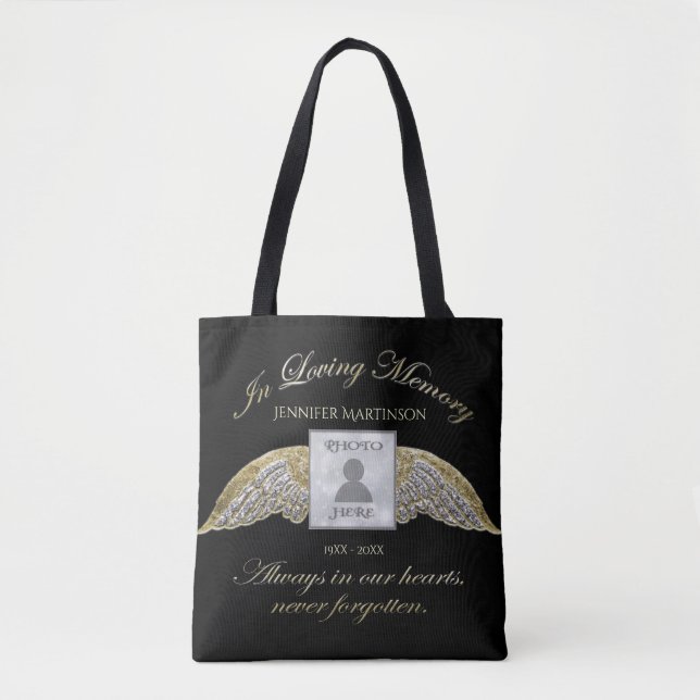Bolso De Tela Loving Memory Photo Memorial (Anverso)