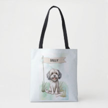 Lowchen Acuarela Personalizado Perro