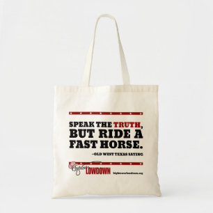 Bolso De Tela Lowdown de Hightower: Hable la verdad (Tote)