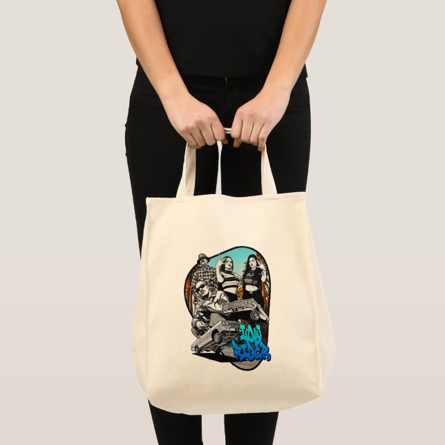 Bolso De Tela Lowrider Urban Art – Chicano Streetwear Culture (Anverso (producto))