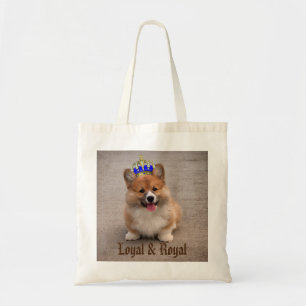 Bolso De Tela Loyal y Royal Corgi Puppy