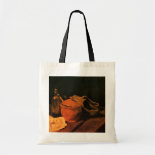 Bolso De Tela Loza, Botella y Zuecos por Vincent van Gogh