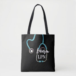 Bolso De Tela LPN Enfermero práctico RN Regalo Stethoscope Monog