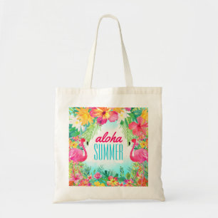 Bolso De Tela Luau Tropical Hawai Aloha Summer Fun