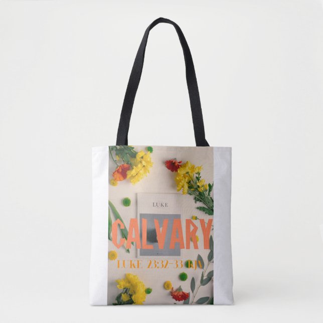 Bolso De Tela Lucas 23:32 Tote bag Christian merch. (Anverso)