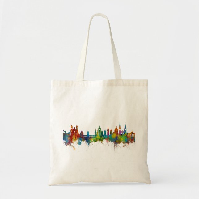 Bolso De Tela Lucerne Swiss Luzern Skyline (Frente)