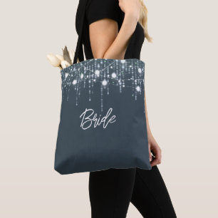 Bolso De Tela Luces angulares y blancas colgantes Novia
