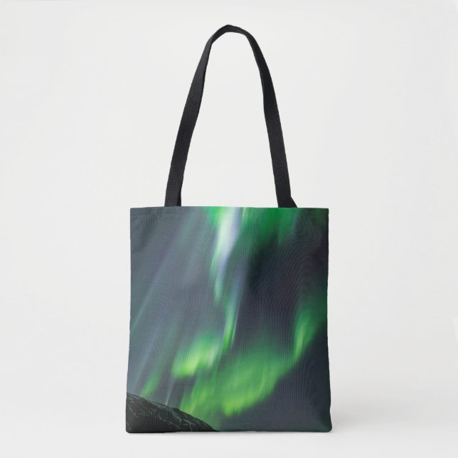 Bolso De Tela Luces boreales brillantes | Islandia septentrional (Anverso)