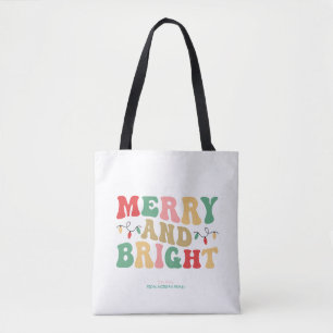 Bolso De Tela Luces de Cuerda Simplemente Coloridas Alegre y Bri